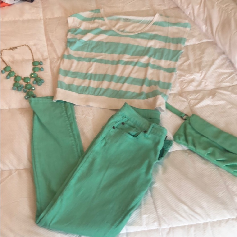 Sea foam green outfit